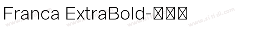 Franca ExtraBold字体转换